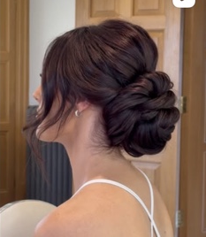 Bridal updo shown in Hair by Bethan Steers’ portfolio