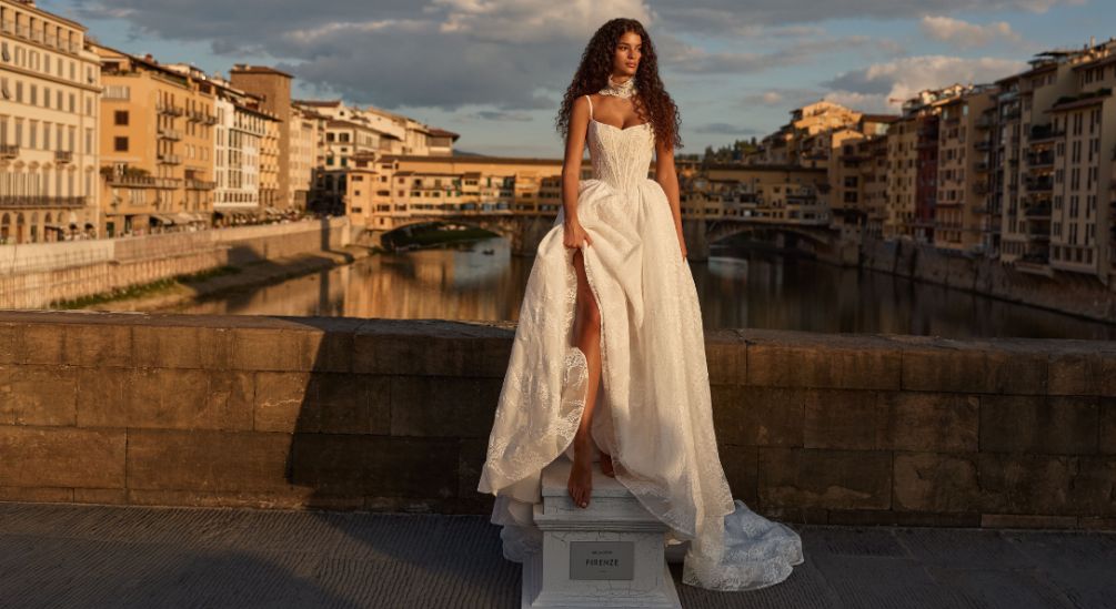 Designer bridal gown featured by Brides of Chester