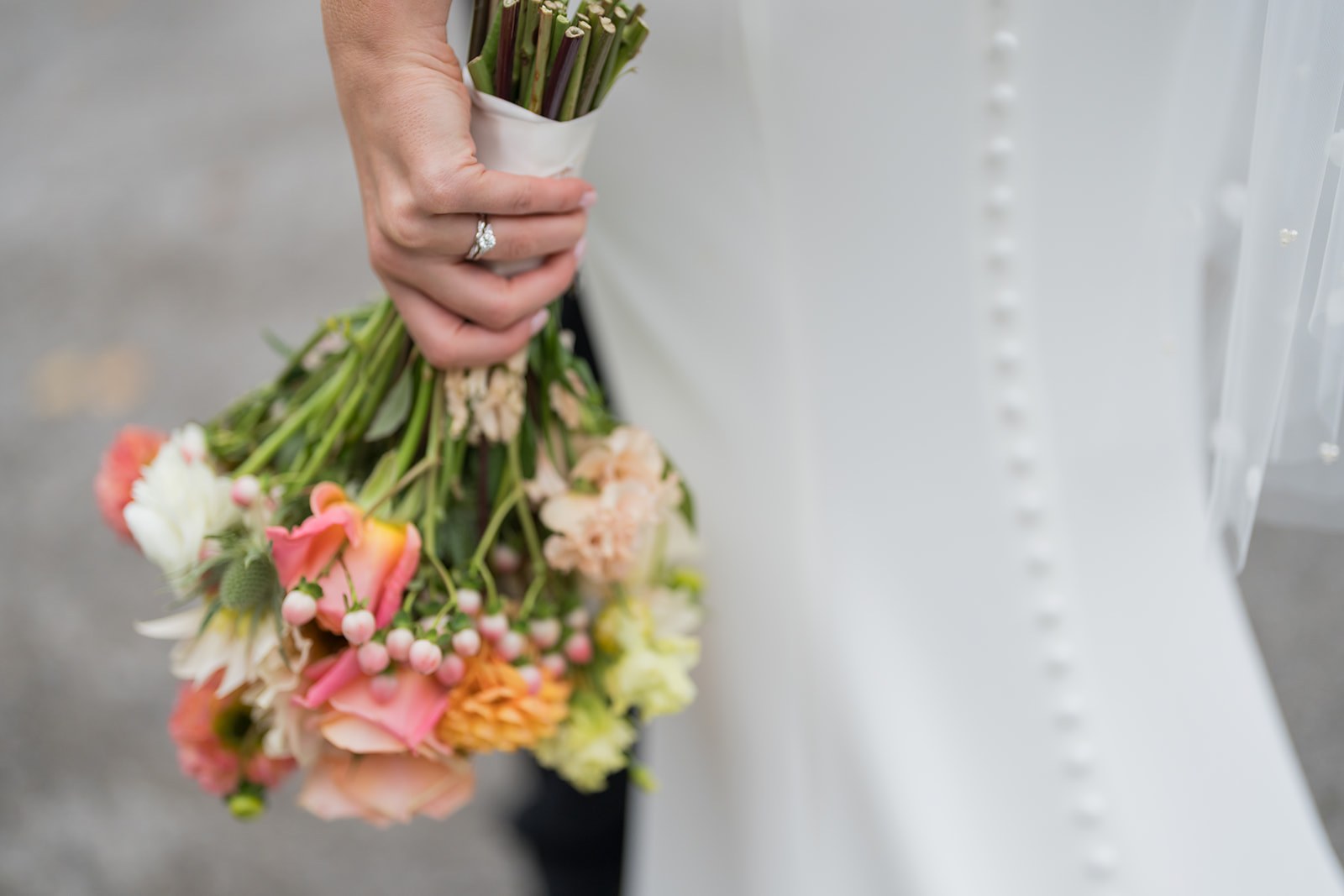 The bridal bouquet at Mottram Hall