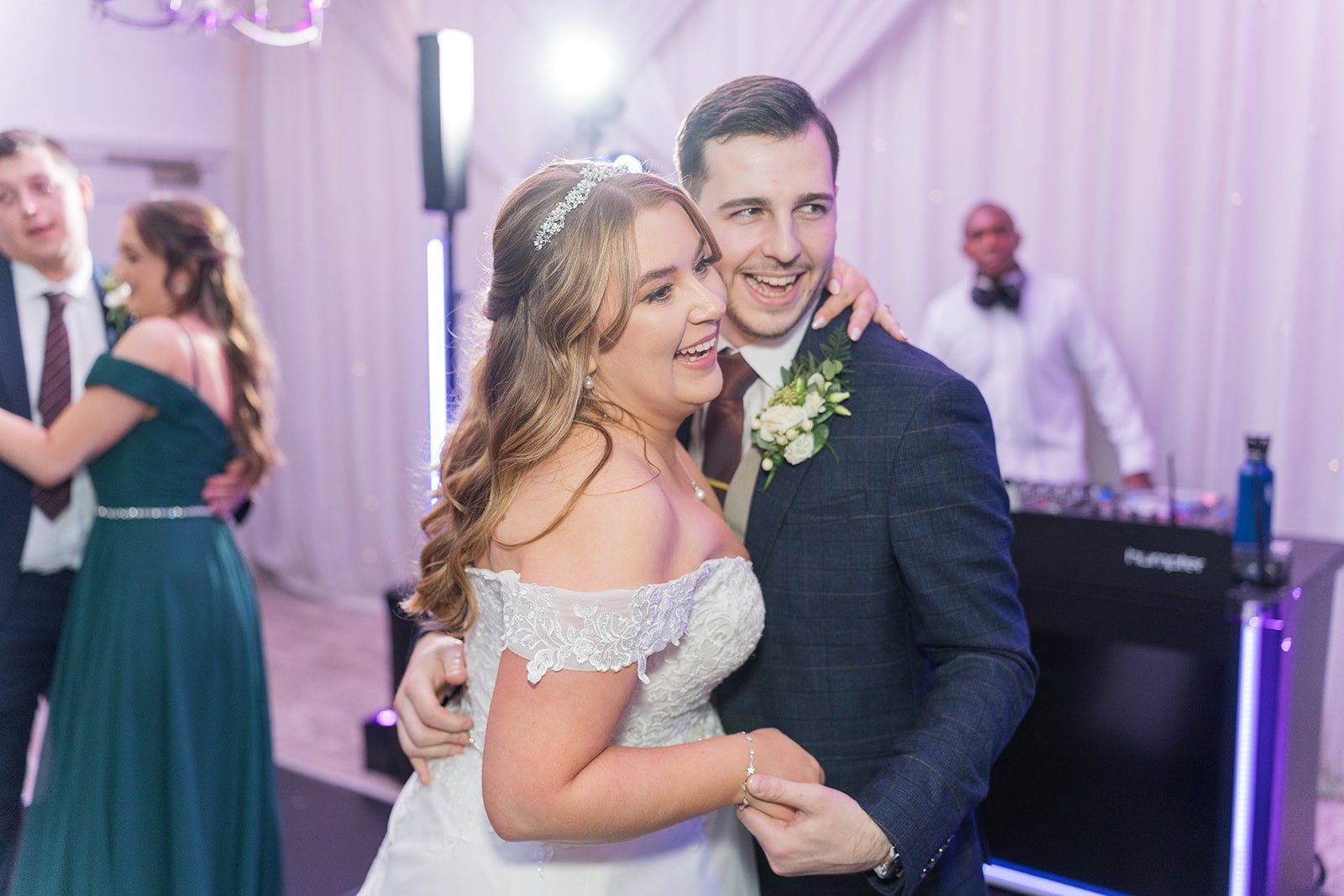 Emily and Rhys dancing at Mottram Hall