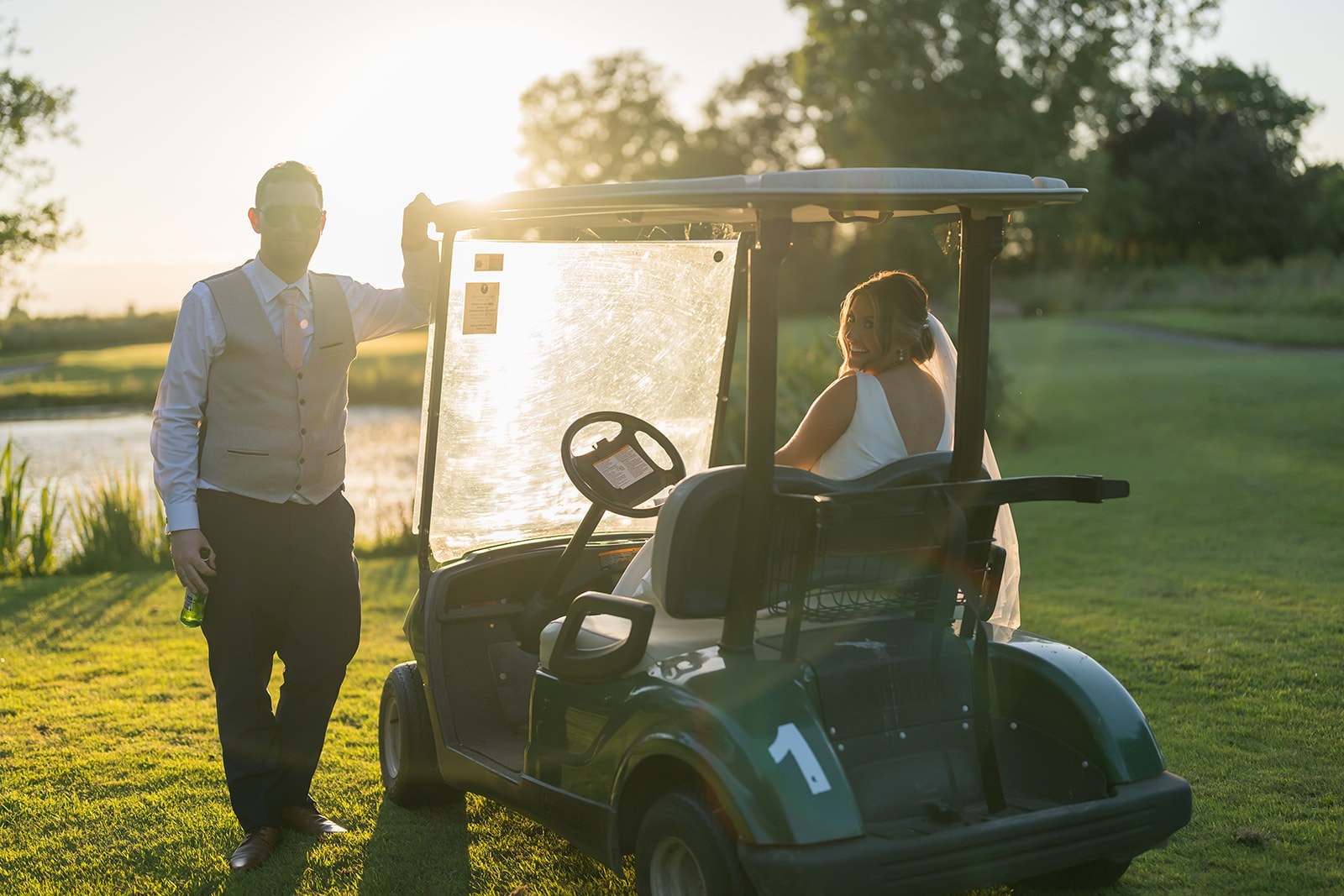 A golf buggy portrait at Pryors Hayes