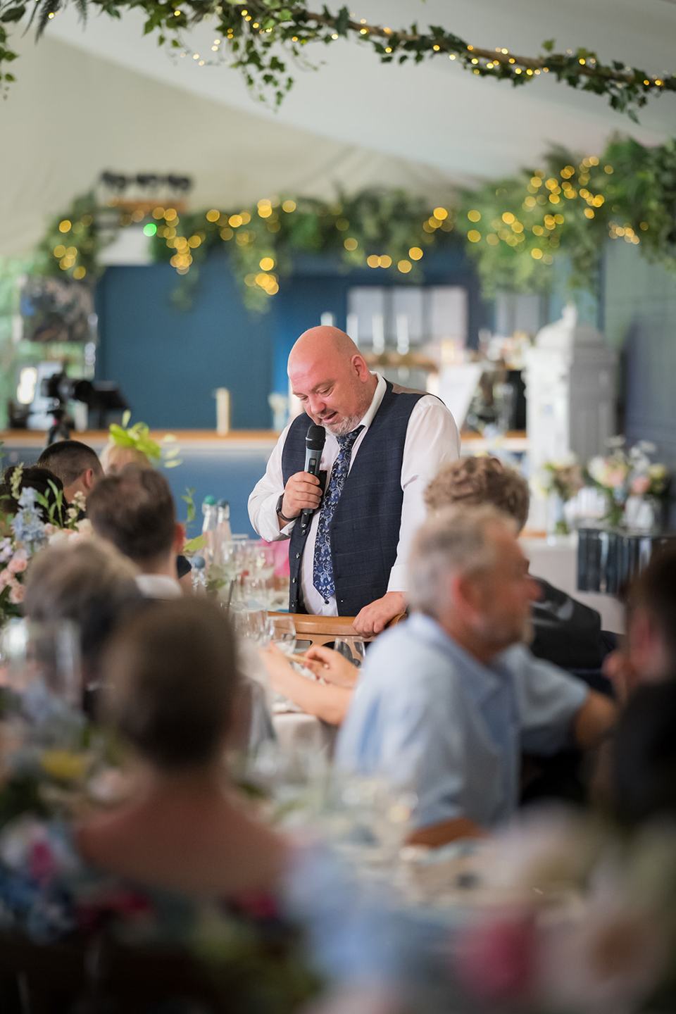 Wedding speeches at Abi and Ben’s Combermere Abbey wedding