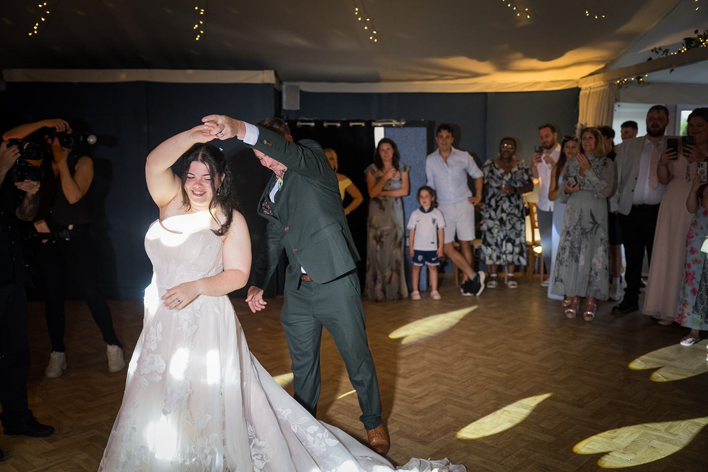 First dance at Abi and Ben’s Combermere Abbey wedding