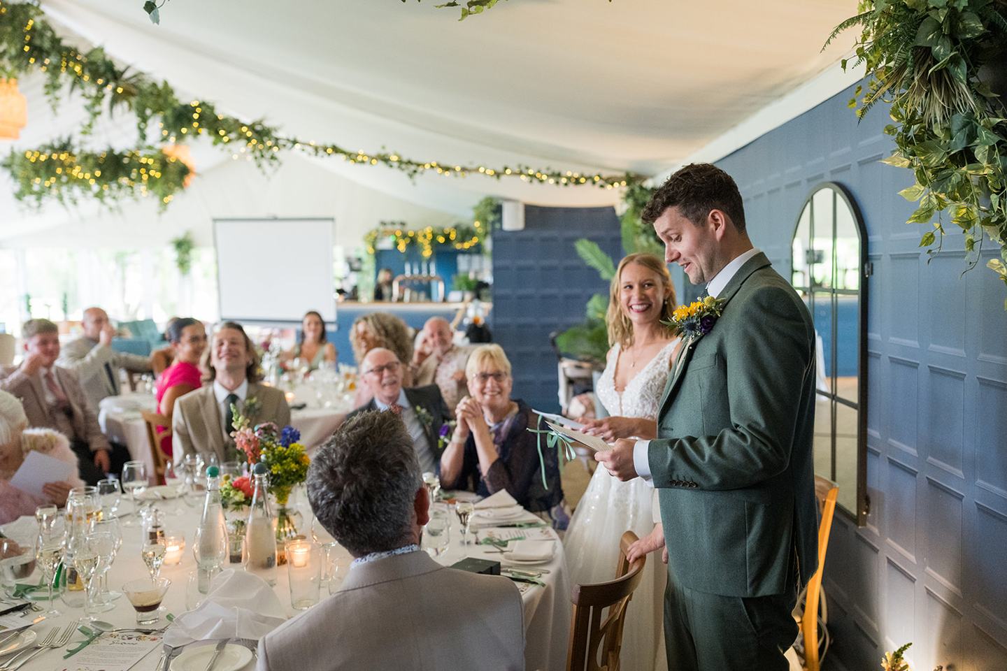 Wedding speeches at Hannah and Jacob’s Combermere Abbey wedding