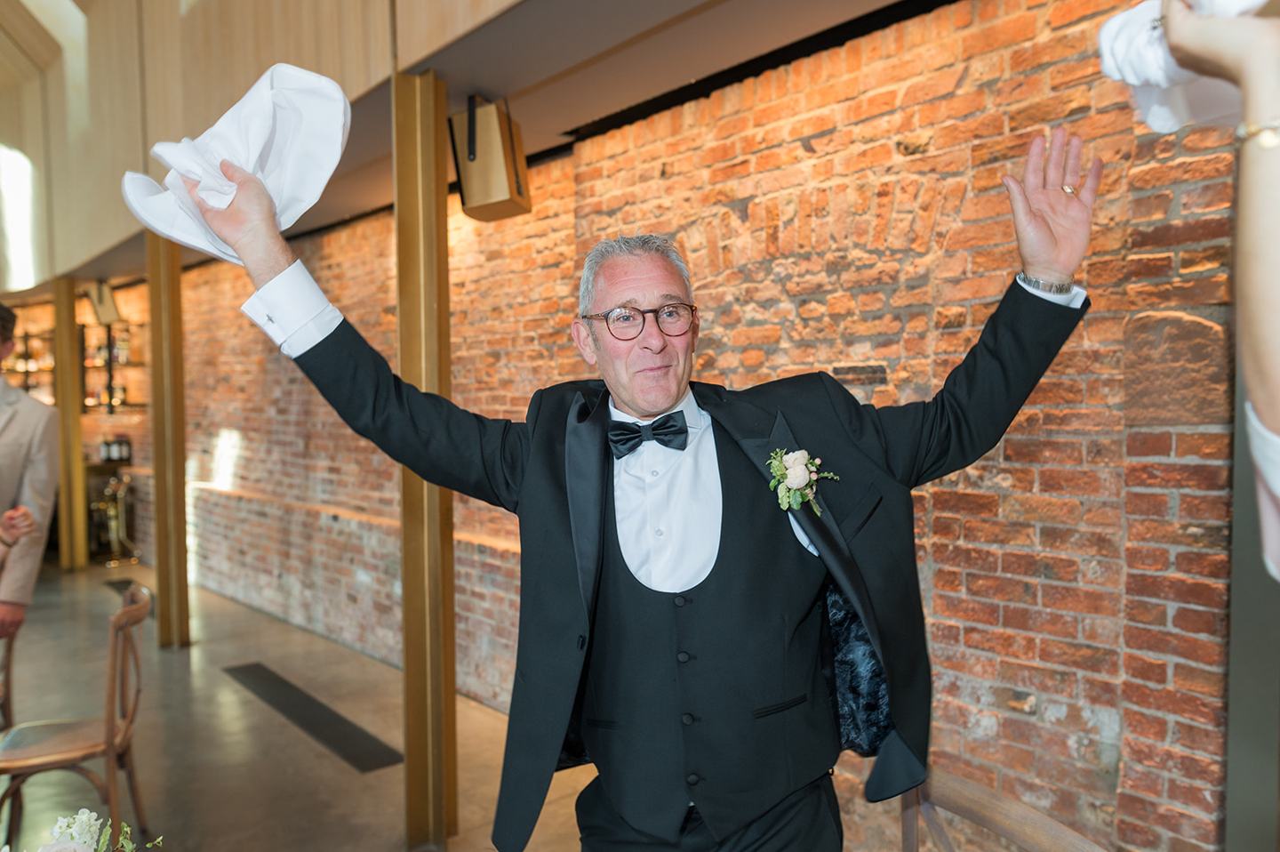 The wedding reception at Louise and Ben’s Dorfold Hall wedding