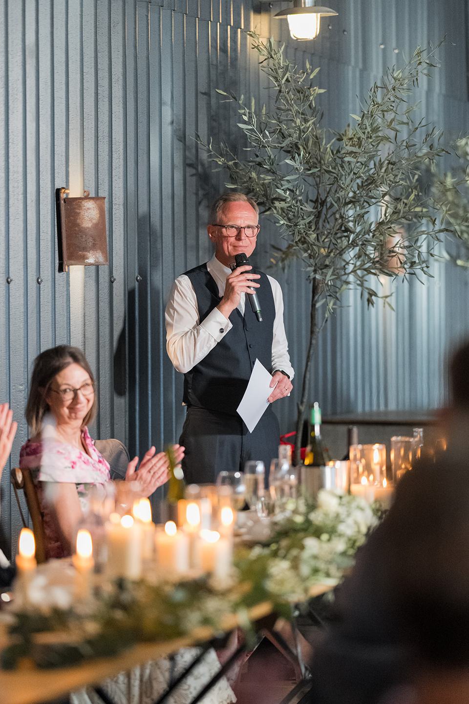 Wedding speeches at Emma and Jack’s Grangefields wedding