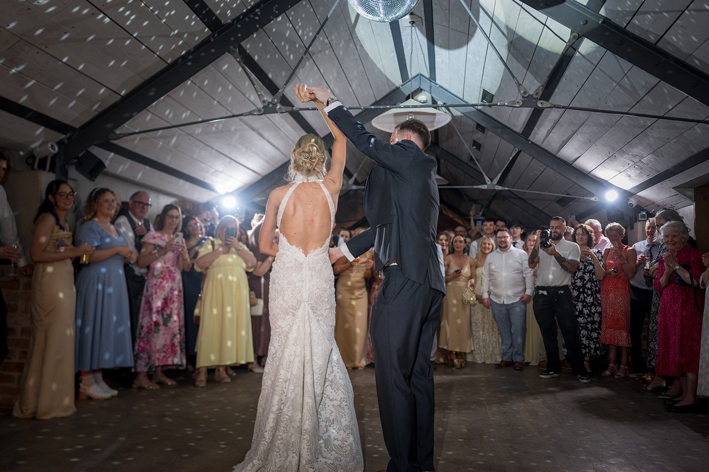 The first dance at Emma and Jack’s Grangefields wedding