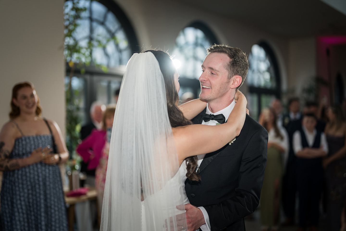 First dance at Becky and Alex’s Middleton Lodge wedding