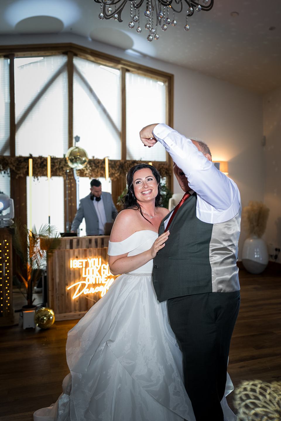 First dance at Kate and Kieran’s Mythe Barn wedding