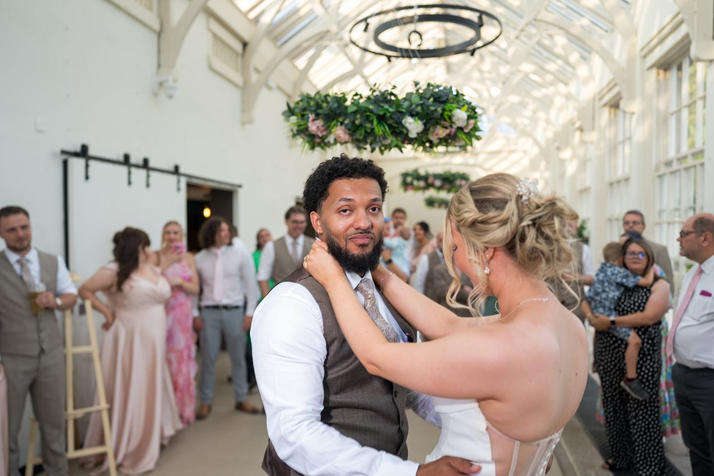 First dance in the Orangery at Kate and Jacob’s The Orangery at Ingestre wedding