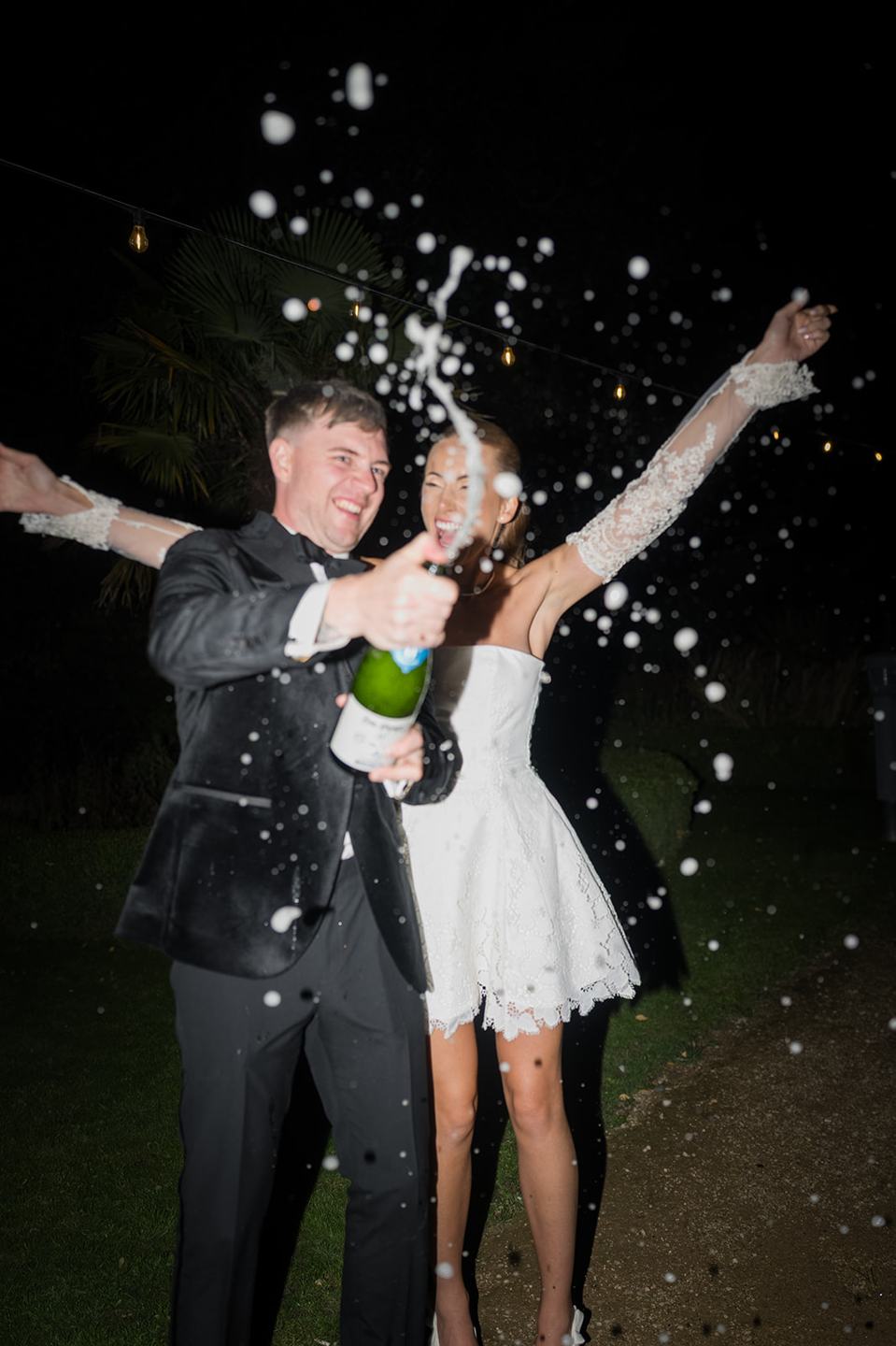 Evening celebration at Heather and Charlie’s Sefton Park Palm House wedding