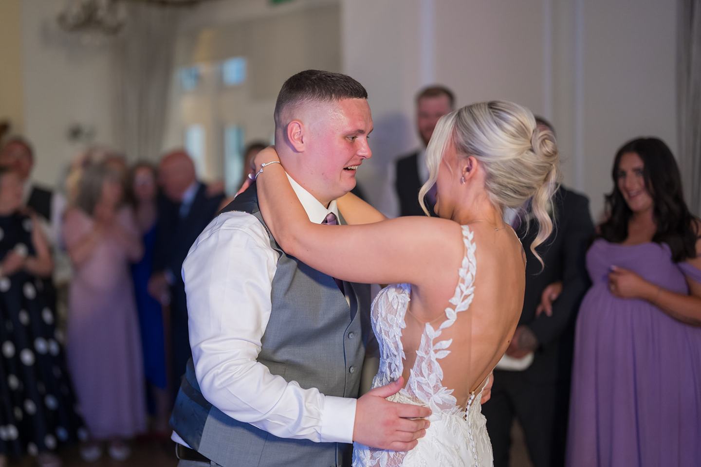 First dance at Samantha and Adam’s West Tower wedding