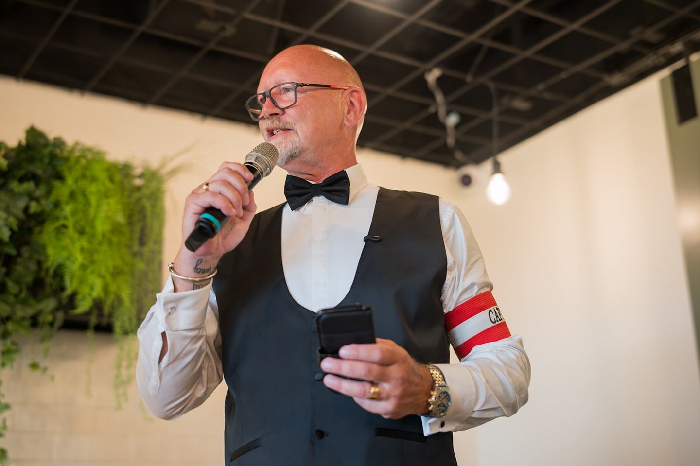 Wedding speeches at Danielle and Joe’s The Whistle Barns wedding